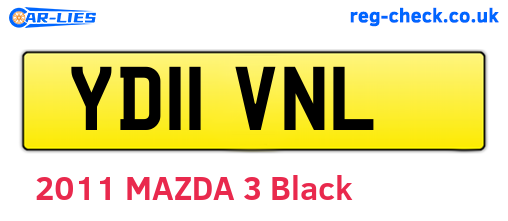 YD11VNL are the vehicle registration plates.