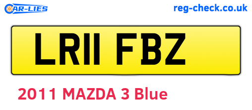 LR11FBZ are the vehicle registration plates.