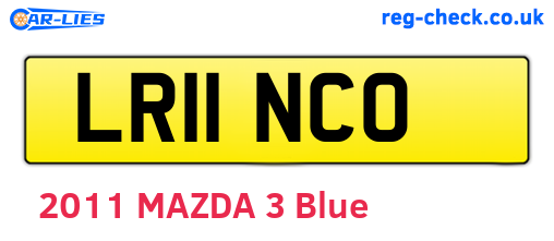 LR11NCO are the vehicle registration plates.
