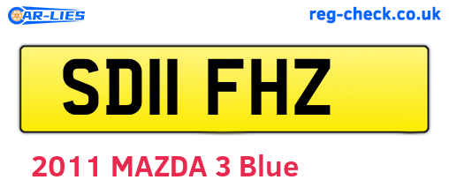 SD11FHZ are the vehicle registration plates.