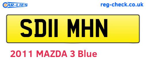 SD11MHN are the vehicle registration plates.