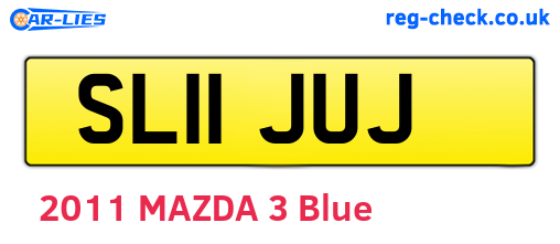 SL11JUJ are the vehicle registration plates.