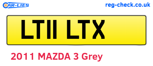 LT11LTX are the vehicle registration plates.