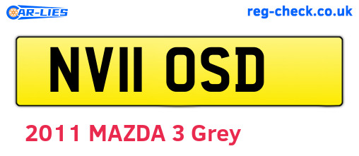NV11OSD are the vehicle registration plates.