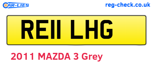 RE11LHG are the vehicle registration plates.