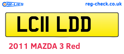 LC11LDD are the vehicle registration plates.
