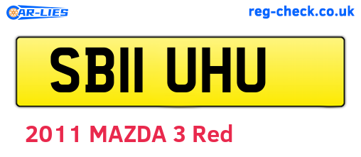 SB11UHU are the vehicle registration plates.