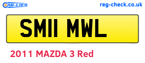SM11MWL are the vehicle registration plates.