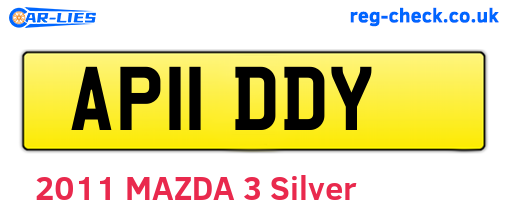AP11DDY are the vehicle registration plates.