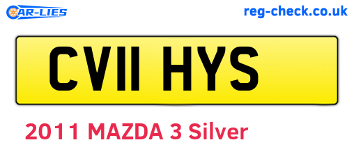CV11HYS are the vehicle registration plates.