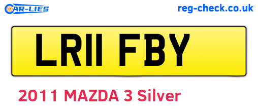 LR11FBY are the vehicle registration plates.