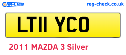 LT11YCO are the vehicle registration plates.