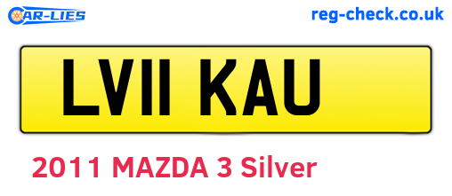LV11KAU are the vehicle registration plates.