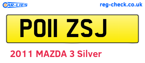 PO11ZSJ are the vehicle registration plates.