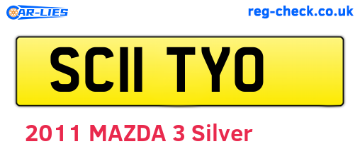 SC11TYO are the vehicle registration plates.