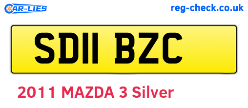 SD11BZC are the vehicle registration plates.