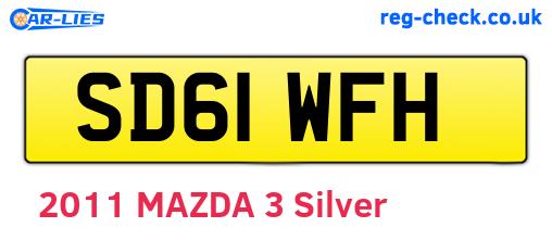 SD61WFH are the vehicle registration plates.