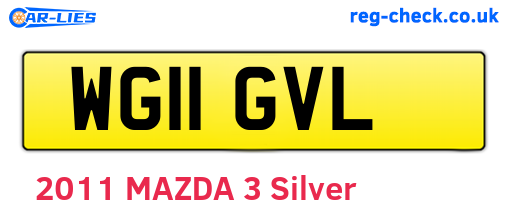 WG11GVL are the vehicle registration plates.