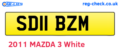 SD11BZM are the vehicle registration plates.
