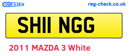 SH11NGG are the vehicle registration plates.