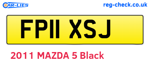 FP11XSJ are the vehicle registration plates.