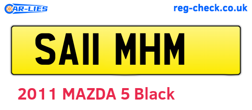 SA11MHM are the vehicle registration plates.