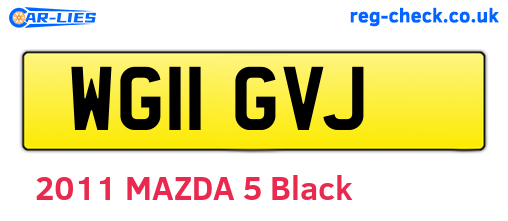 WG11GVJ are the vehicle registration plates.