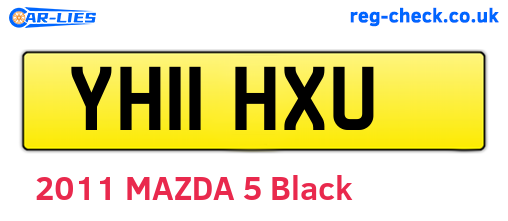 YH11HXU are the vehicle registration plates.