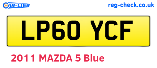 LP60YCF are the vehicle registration plates.