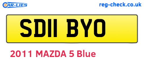 SD11BYO are the vehicle registration plates.