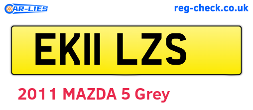 EK11LZS are the vehicle registration plates.