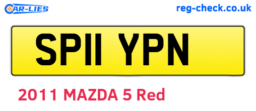 SP11YPN are the vehicle registration plates.