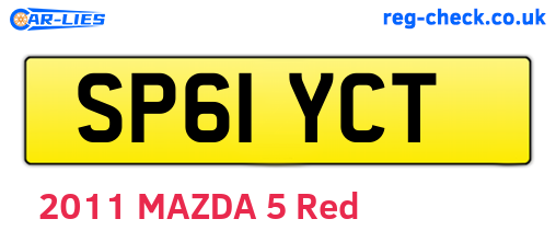 SP61YCT are the vehicle registration plates.