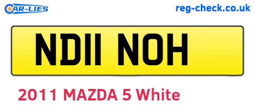 ND11NOH are the vehicle registration plates.