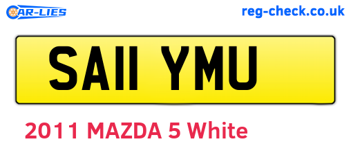 SA11YMU are the vehicle registration plates.