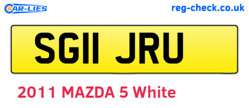 SG11JRU are the vehicle registration plates.