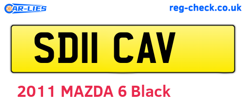 SD11CAV are the vehicle registration plates.
