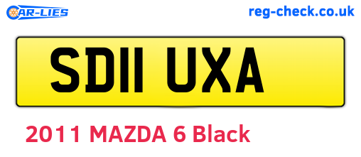 SD11UXA are the vehicle registration plates.