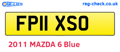 FP11XSO are the vehicle registration plates.