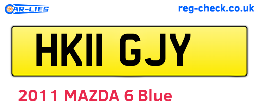 HK11GJY are the vehicle registration plates.