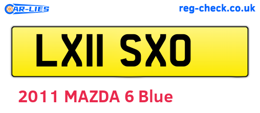 LX11SXO are the vehicle registration plates.