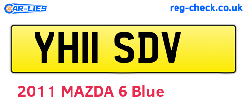 YH11SDV are the vehicle registration plates.