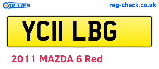 YC11LBG are the vehicle registration plates.
