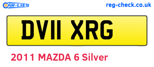 DV11XRG are the vehicle registration plates.