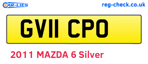 GV11CPO are the vehicle registration plates.