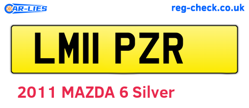 LM11PZR are the vehicle registration plates.