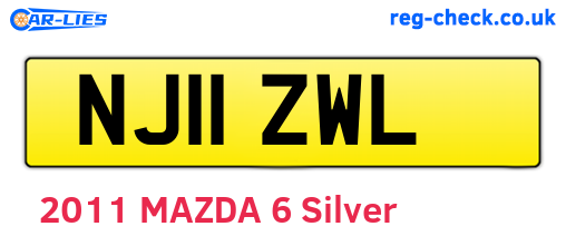 NJ11ZWL are the vehicle registration plates.