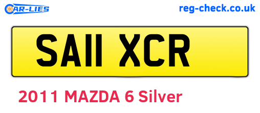 SA11XCR are the vehicle registration plates.