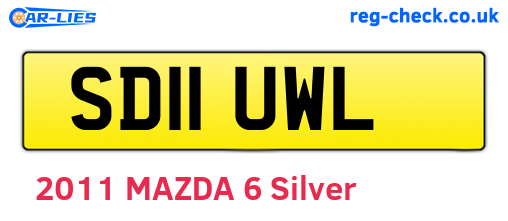 SD11UWL are the vehicle registration plates.