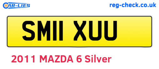 SM11XUU are the vehicle registration plates.